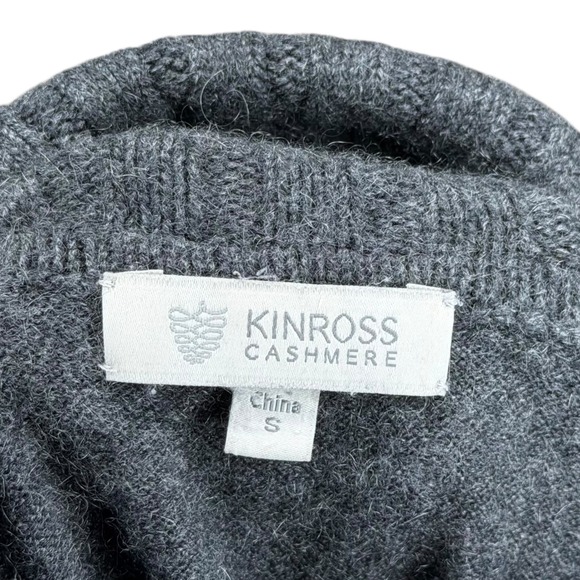 KINROSS CASHMERE Women's Charcoal Gray Turtleneck Sweater Size S 100% Cashmere - Picture 5 of 5